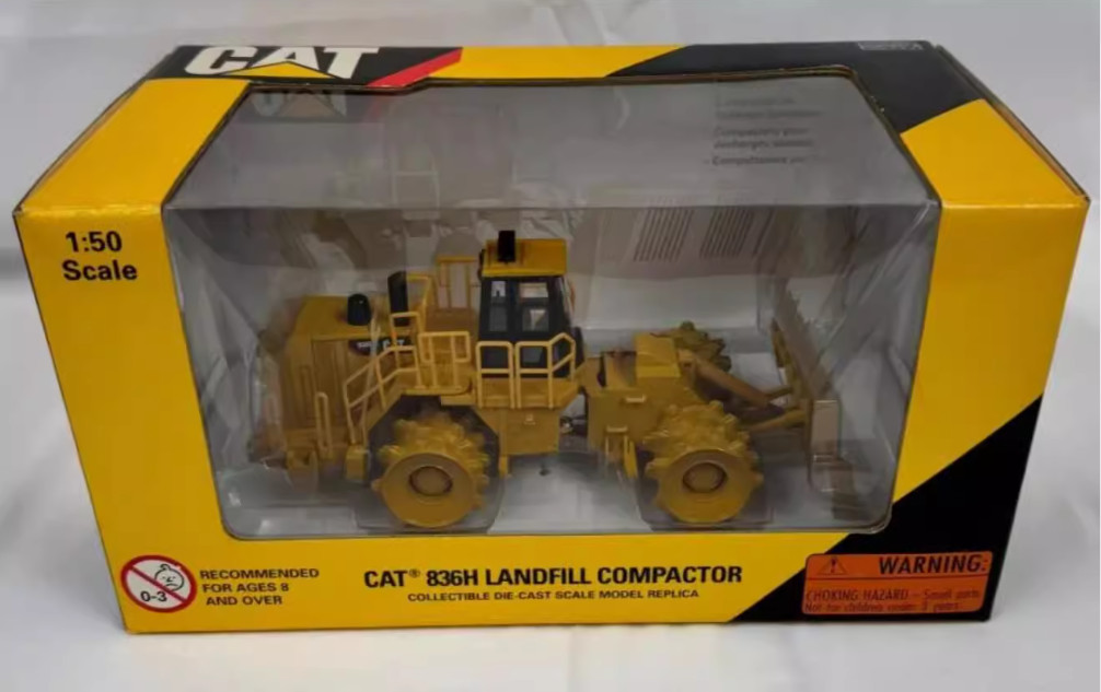 1:50 Norscot 836H Landfill Compactor Construction Machine Diecast Model