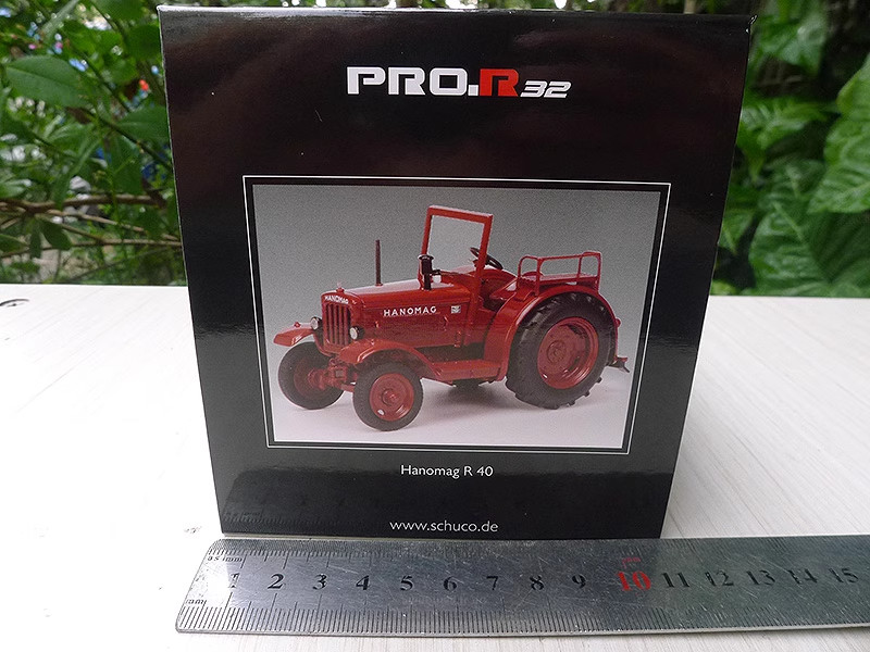 1:32 SCHUCO Hanomag R 40 Tractor Construction Farm Machine Equipment Resin Model