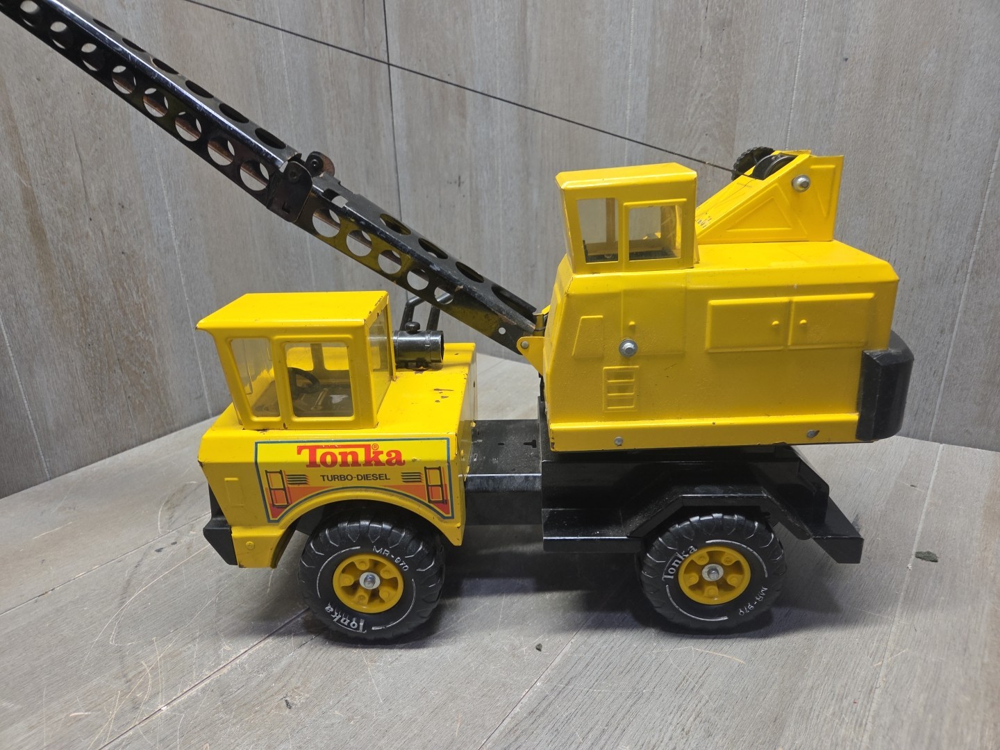 1970’s Tonka Turbo Diesel MR-970 Crane (Missing Clam)