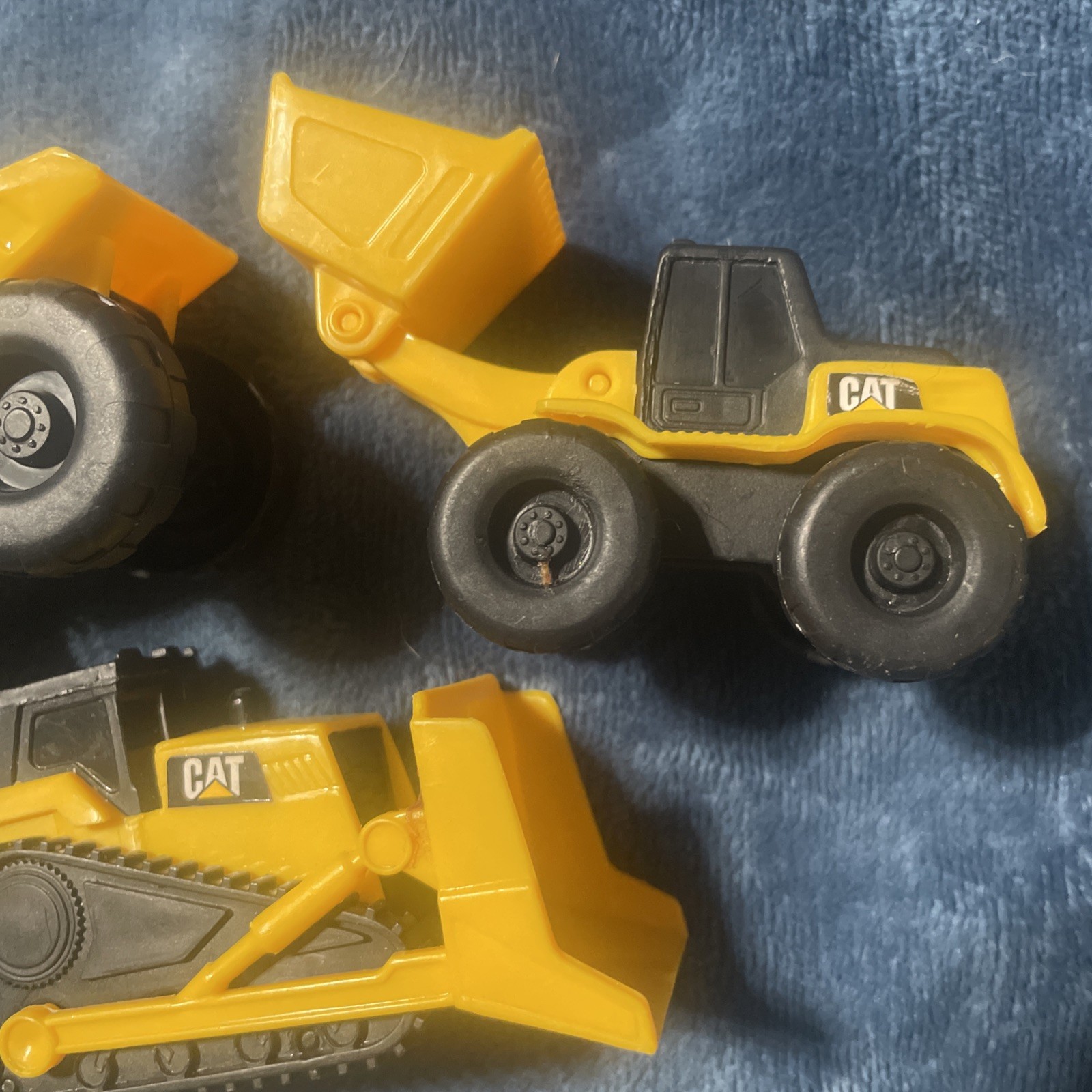 Mini CAT Dump Truck Excavator Loader Plastic Caterpillar 3 Toys Toy