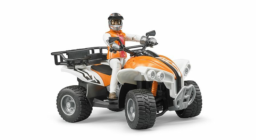 Quad bike + Driver Figure Bruder Toy Car Model 1/16 1:16