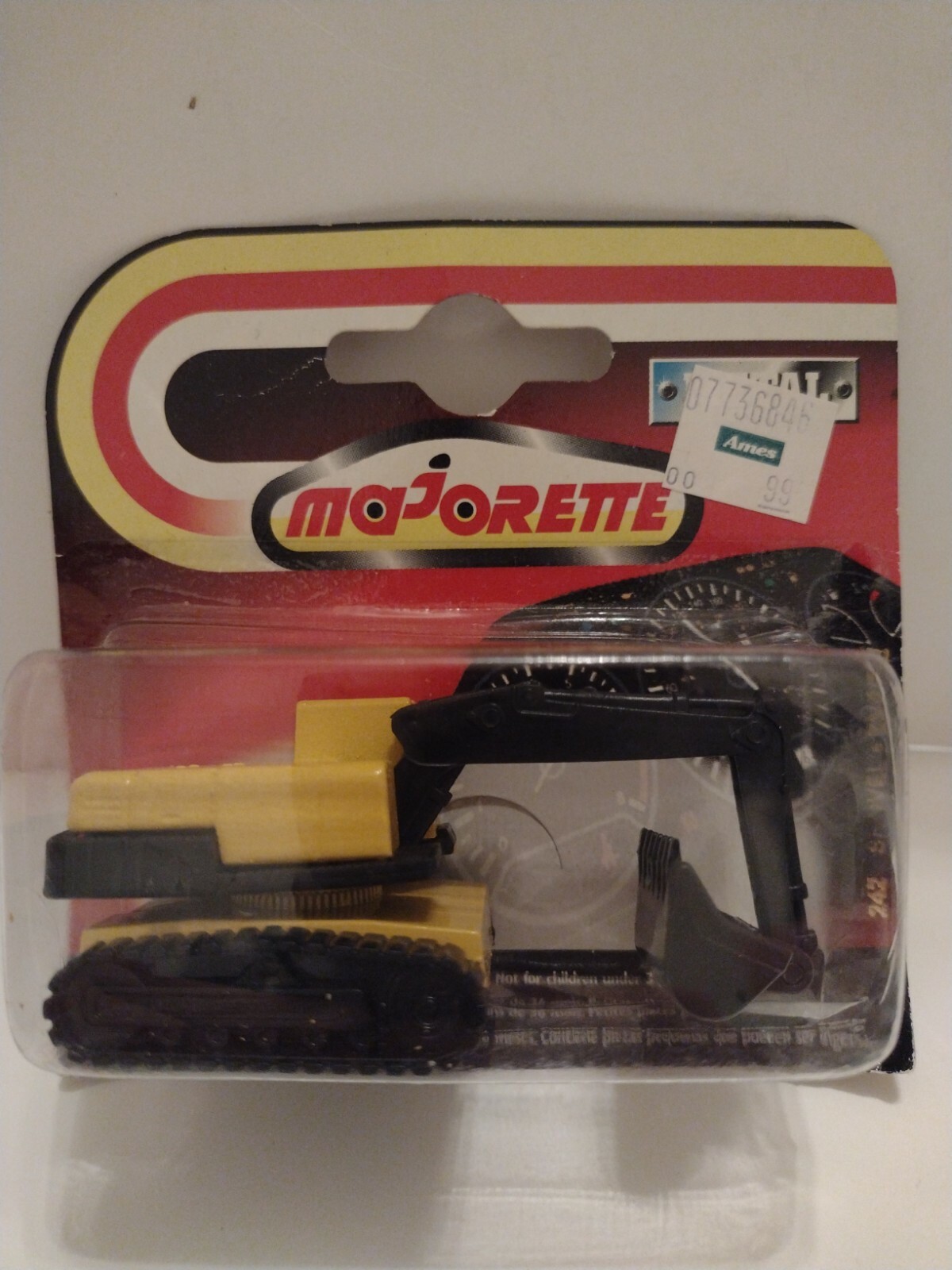 Majorette Series 200 Yellow Pelle Mechanique Shovel Engine #242