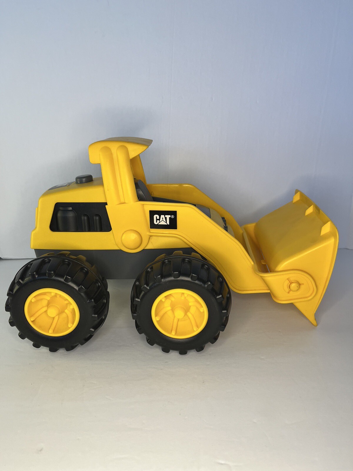 Caterpillar Toy Bulldozer Front Loader Plastic 8″ Toy State Toddler Yellow Black