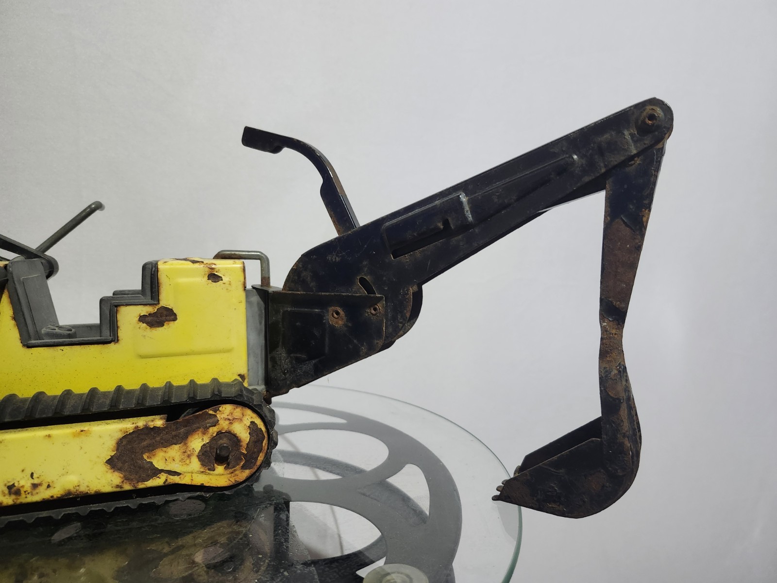 VTG Metal Tonka T-6 Track Front End Loader Backhoe Bulldozer