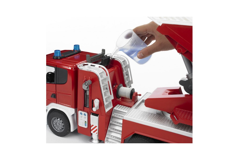 FIRE TRUCK SCANIA R-series with ladder Bruder Toy Car Model 1/16 1:16