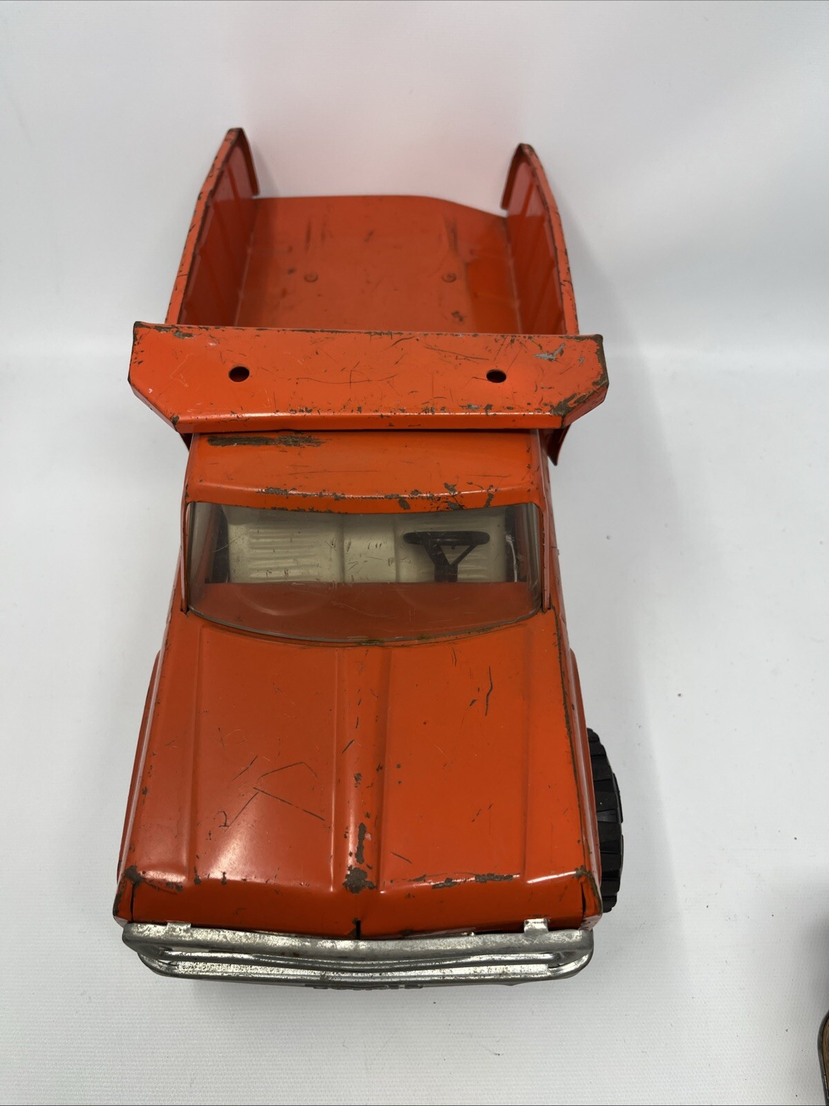 1960’s 1970’s Tonka Dump Truck Orange, – Well Loved – Normal Wear