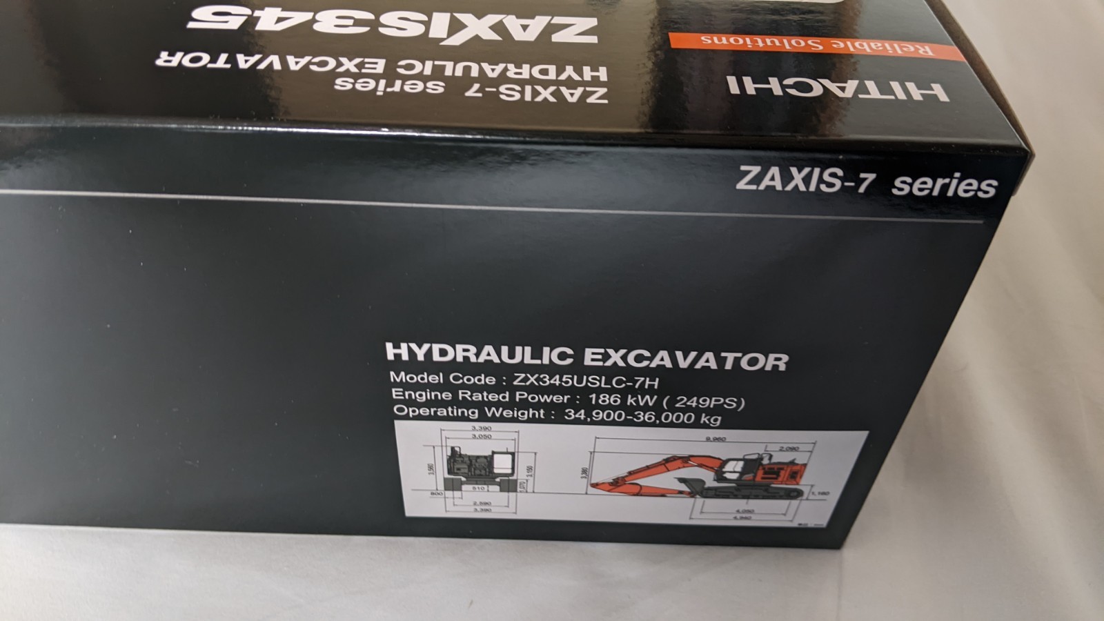 Hitachi Construction Machinery Miniature ZX345USLC-7H 1/50 Excavator Car New