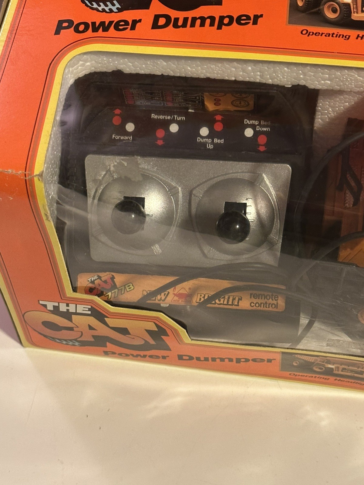 Caterpillar CAT Power Dumper Kids Toy New Bright Remote Collectible Vintage 80s