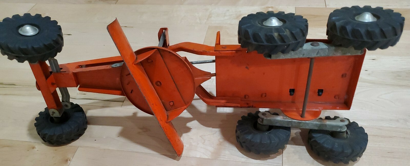 WYANDOTTE VINTAGE ROAD POWER GRADER PRESSED STEEL TOY RUBBER TIRES ORIGINAL