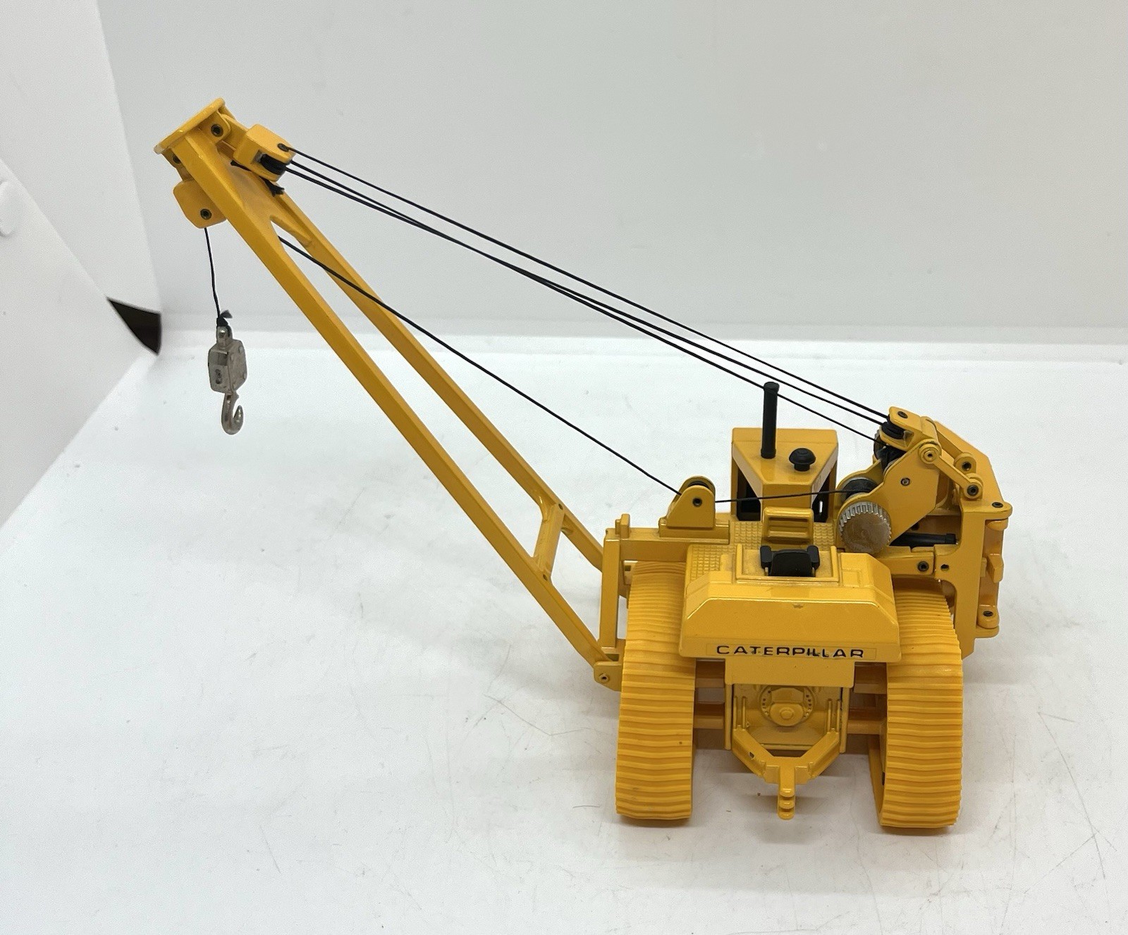 Lot Of 4 Joal Compact Diecast Cat Caterpillar C-591 Pipe Layer Crane Scraper