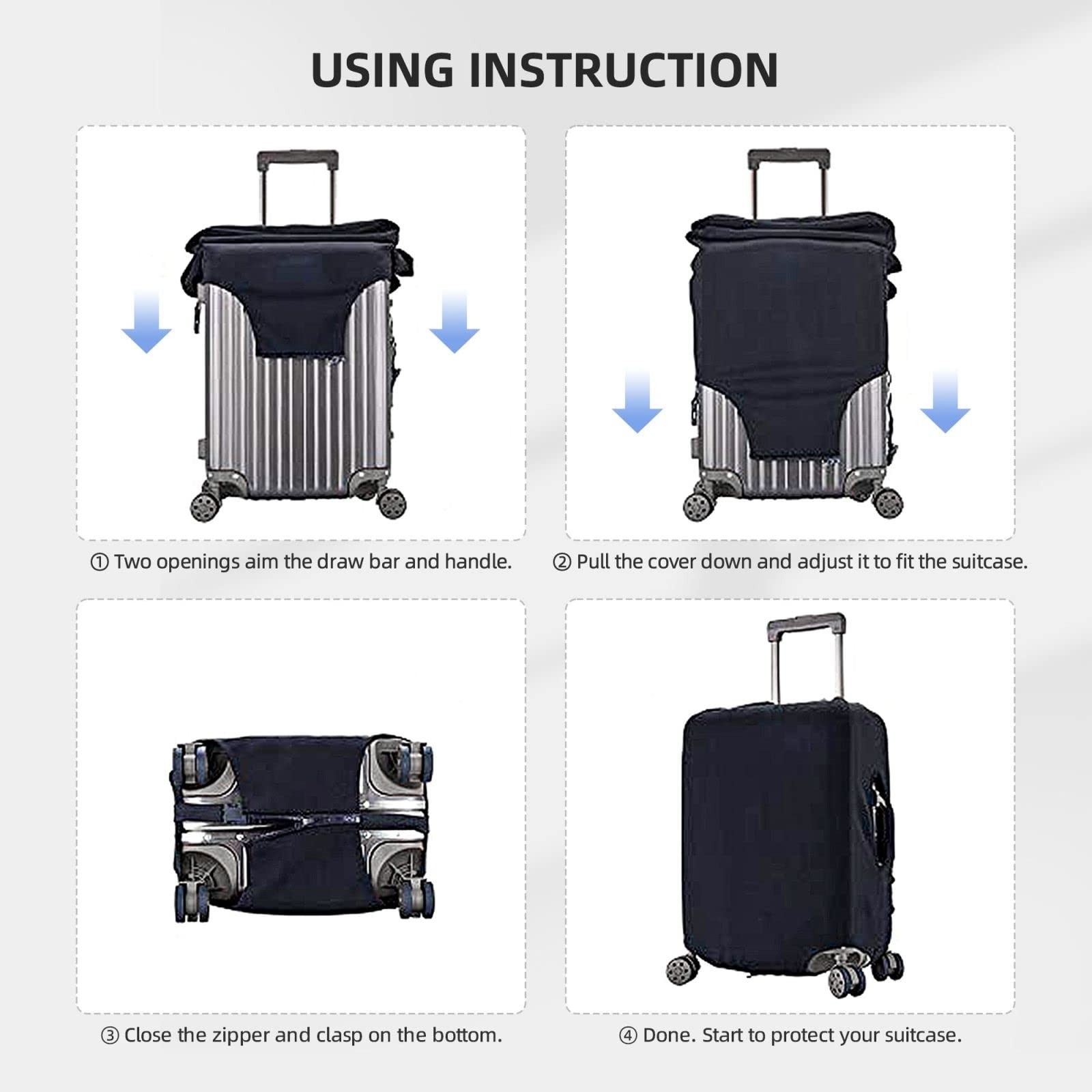 Machinery Excavator Truck and Loader Travel Luggage Suitcase COVER, Cartoon B…