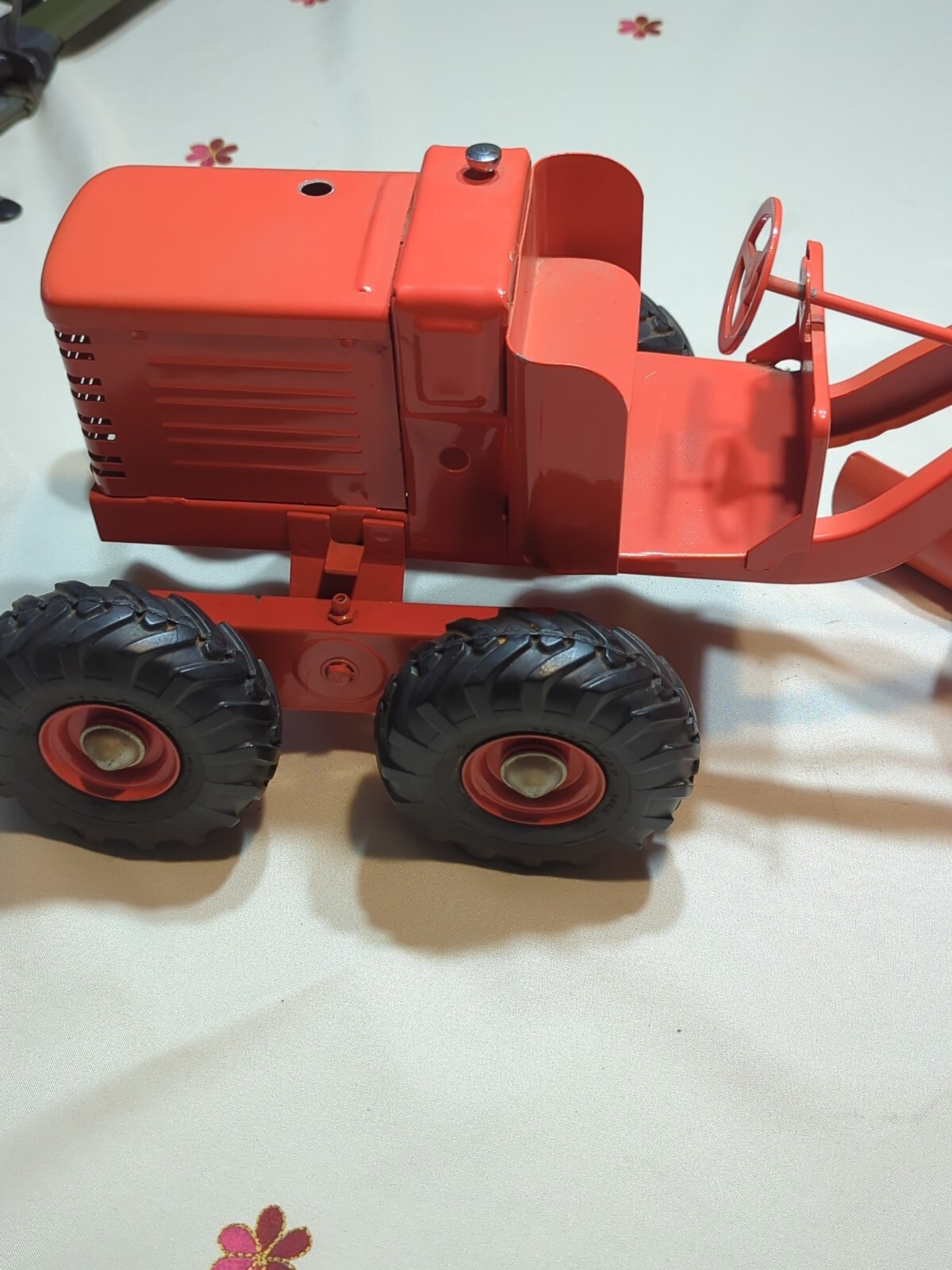 Vintage Doepke Adams Motor Road Grader Pressed Steel Model Toy Diesel 1940s