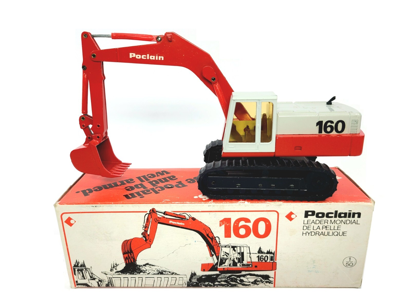 Poclain 160 Excavator – Conrad 1:50 Scale Diecast Model #2897