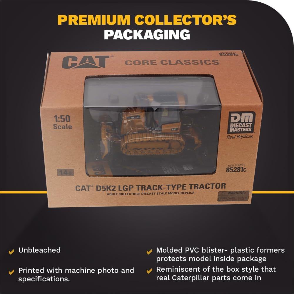 1:50 Caterpillar D5K2 LGP Track-Type Tractor | Core Classics Series Cat Trucks &