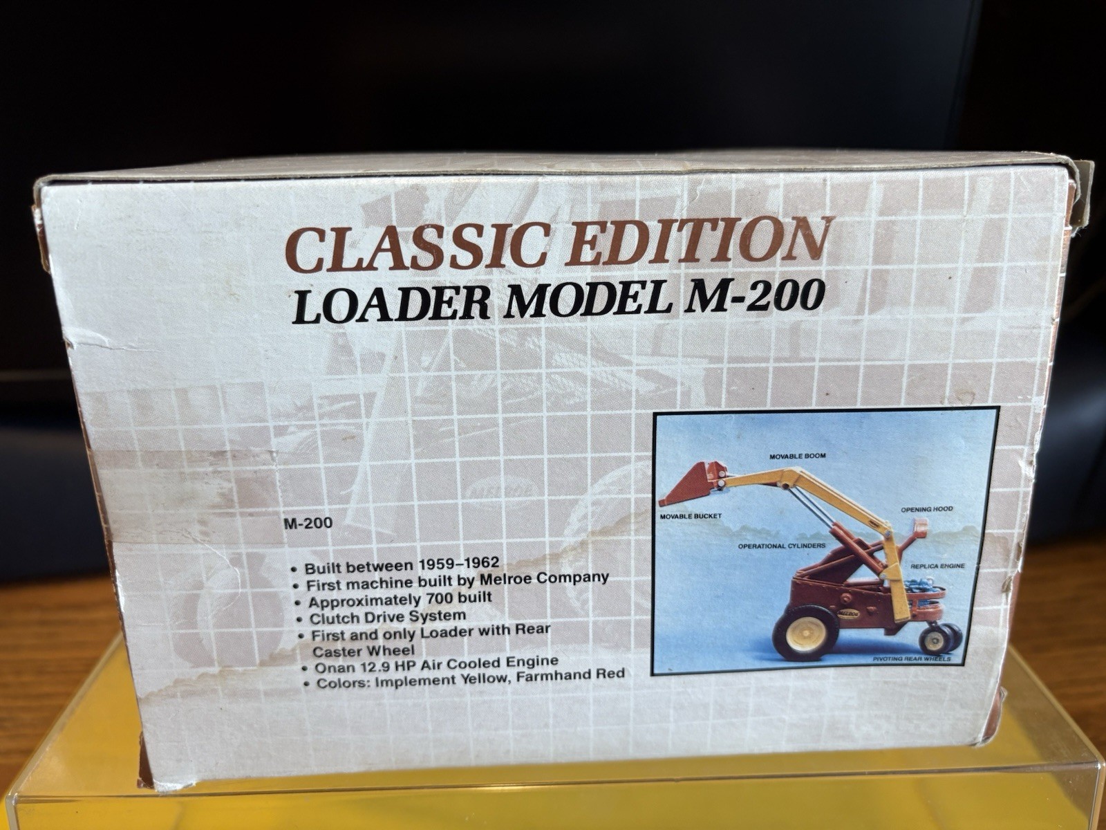Melroe Bobcat M-200 Loader – Clover 1:25 Scale Diecast Model NIB RARE HTF