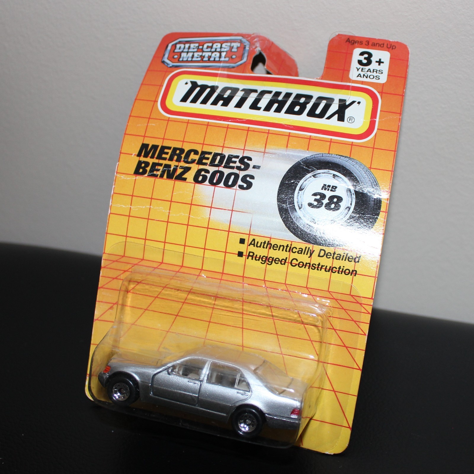 4x Matchbox Mercedes Benz 600S + Lamborghini Countach + Mobile Crane + Excavator