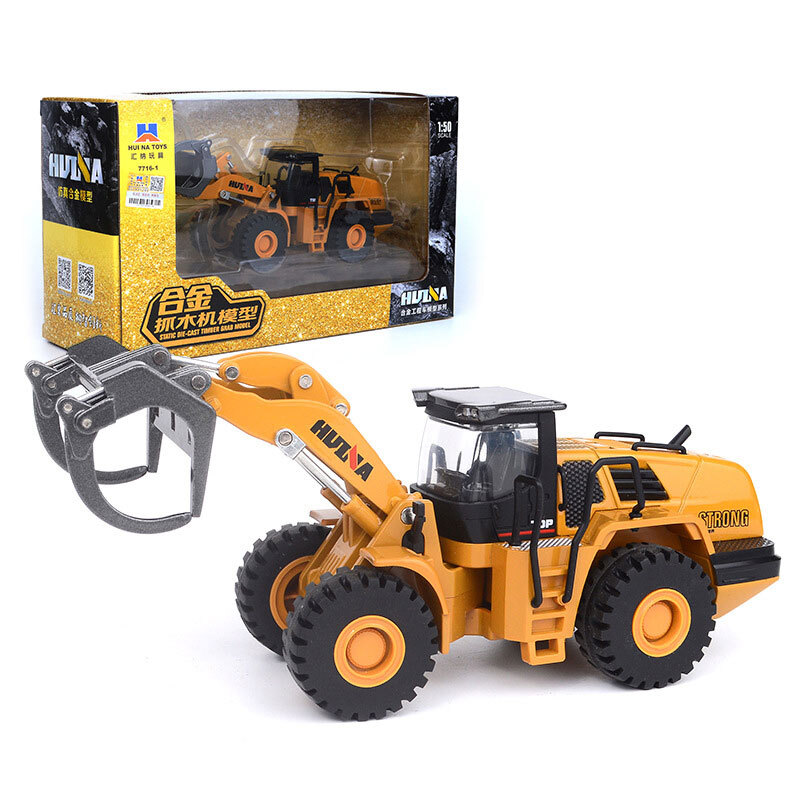 1:50 Timber Grabber Toy Truck Construction Equipment Metal Diecast Toy Vehicle
