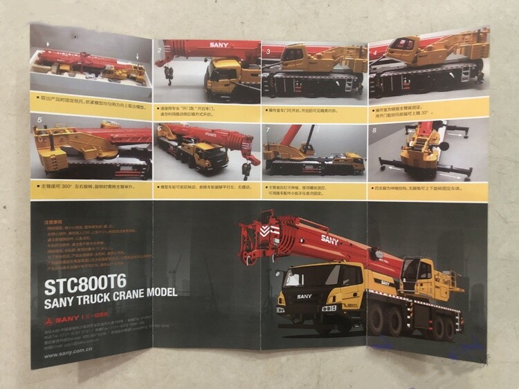 1:36 45CM SANY STC800T6 ALL TERRAIN CRANE Construction Equipment Diecast Model