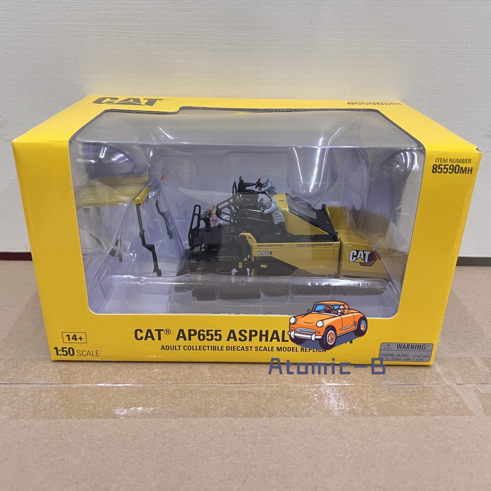 DM 1:50 Caterpillar CAT AP655 Paver Alloy Engineering Vehicle Model 85590MH