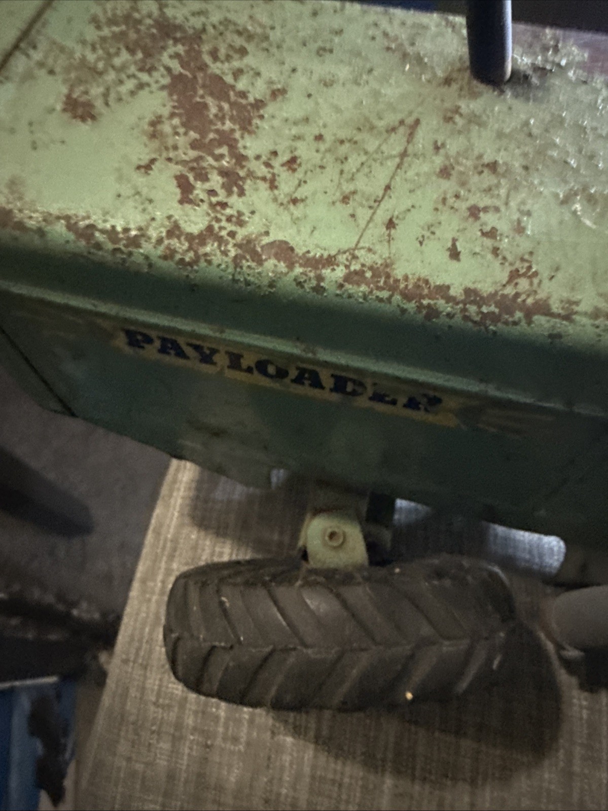 Rare Vtg Nylint Hough H-25 Payloader Green Pressed Steel Construction Toy