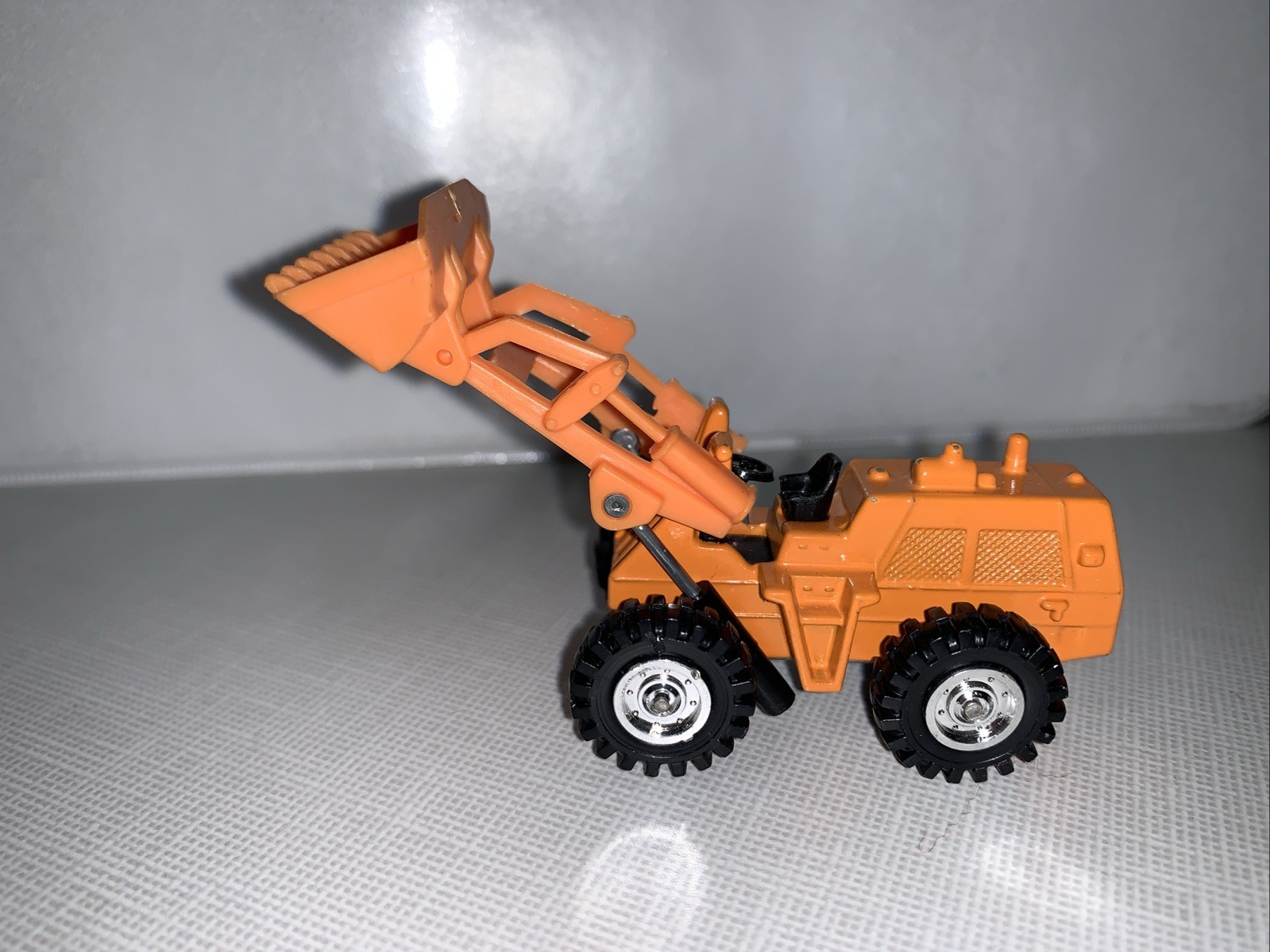 Vintage Tomica 63 Orange Furukawa Wheel Loader 1/79 Diecast Construction Vehicle