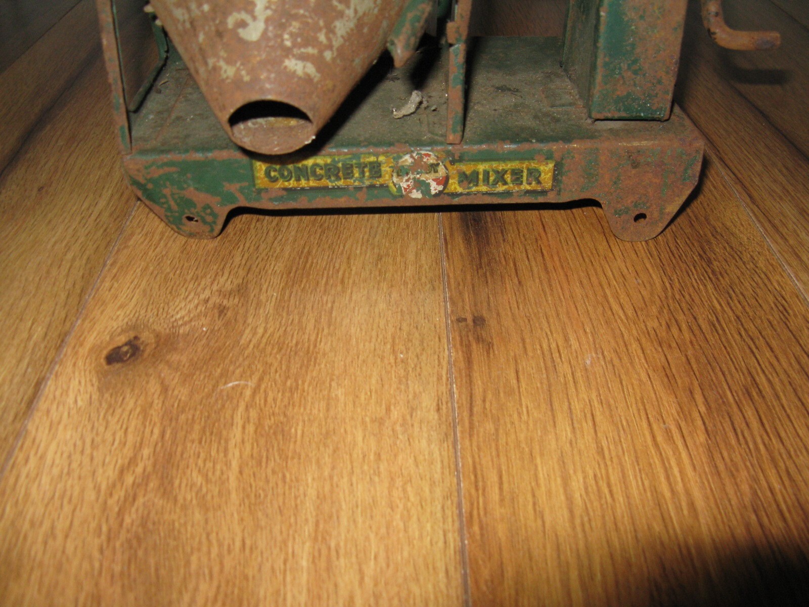 **PARTS REPAIR** Antique BUDDY L Green Concrete Cement Mixer Pressed Steel 1930s