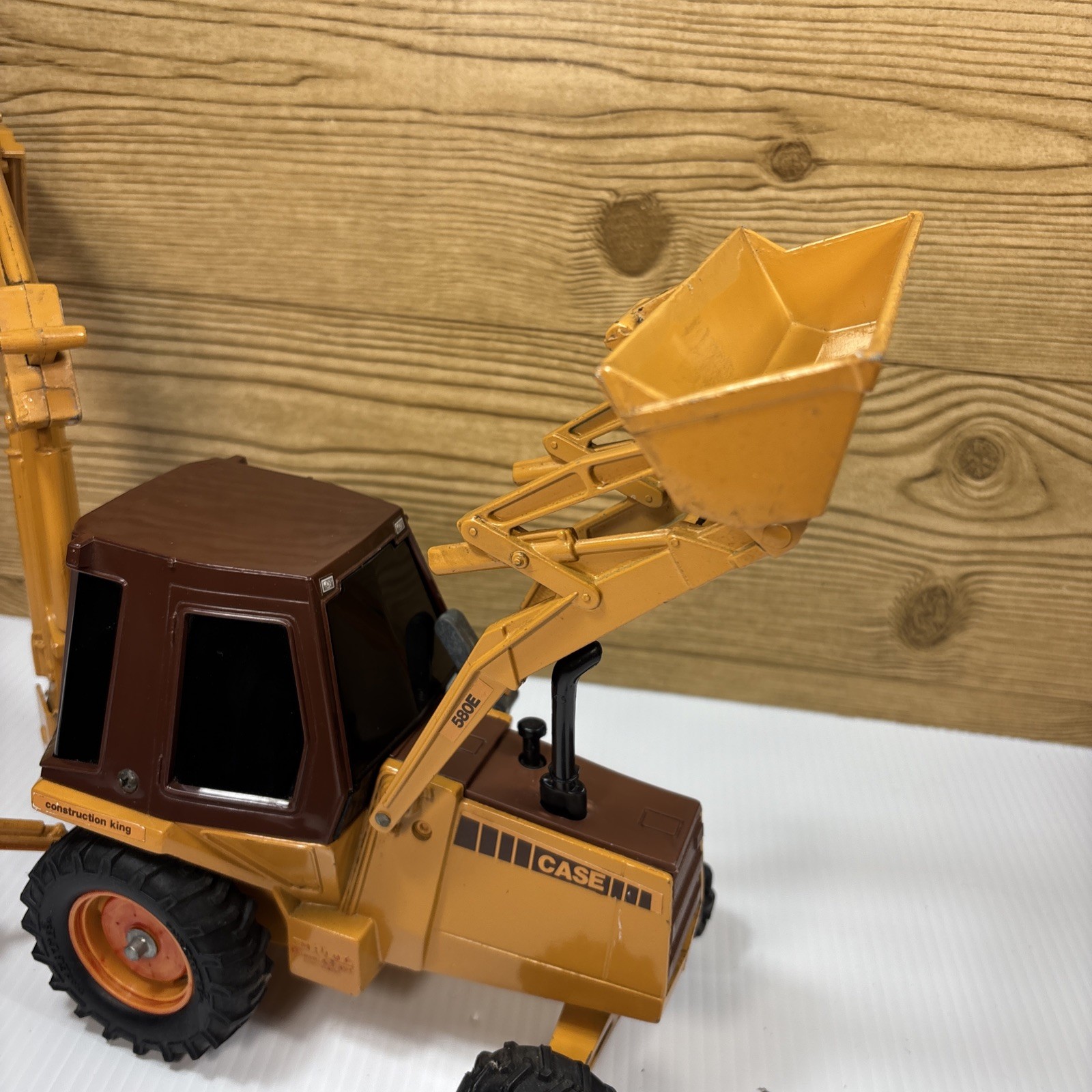 Vintage Ertl Case 580E Super K Backhoe Construction King