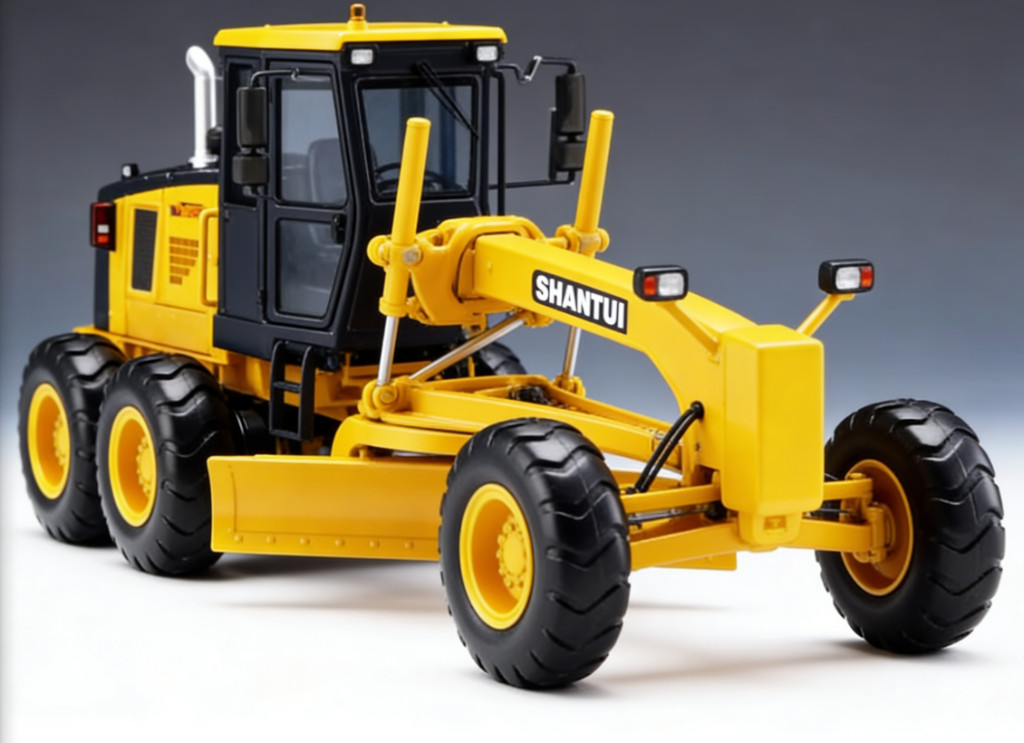 1:35 29CM SHANTUI SG27-G Motor Grader Construct Equipment Machine Diecast Model