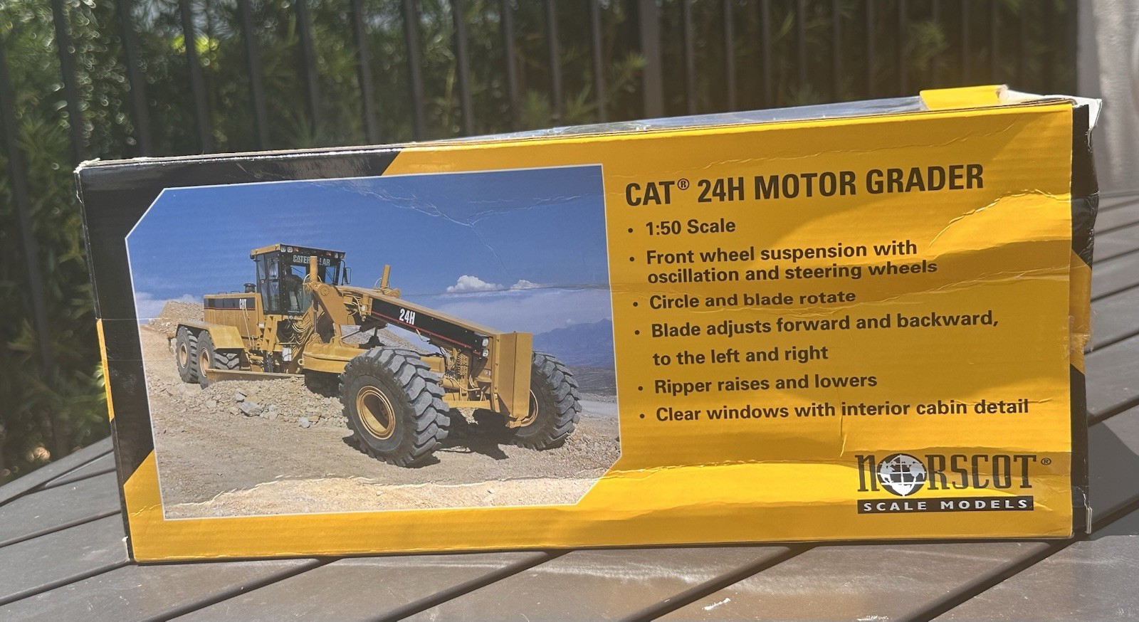 CAT 24H Motor Grader, 1:50 by Norscot, in Original Box