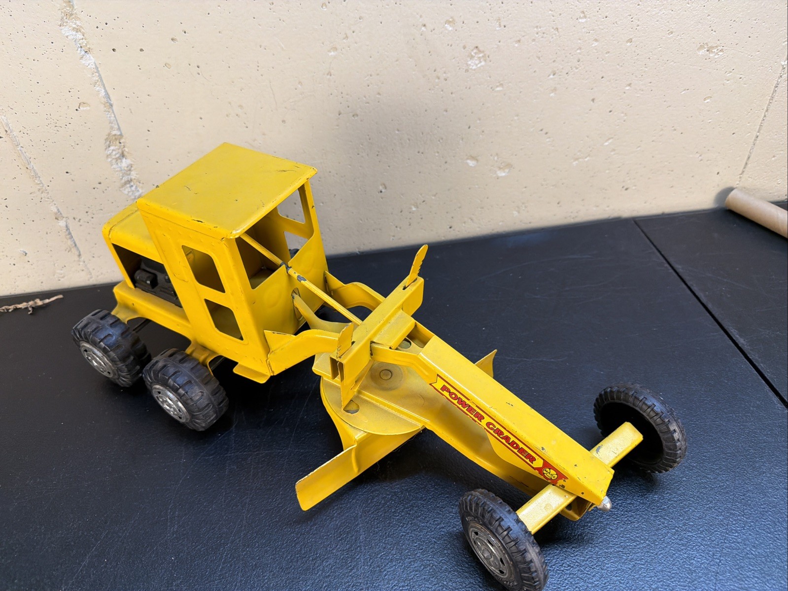 POWER GRADER – TONKA Vintage 1970’s Tonka Yellow Die Cast Metal – RARE! CLEAN