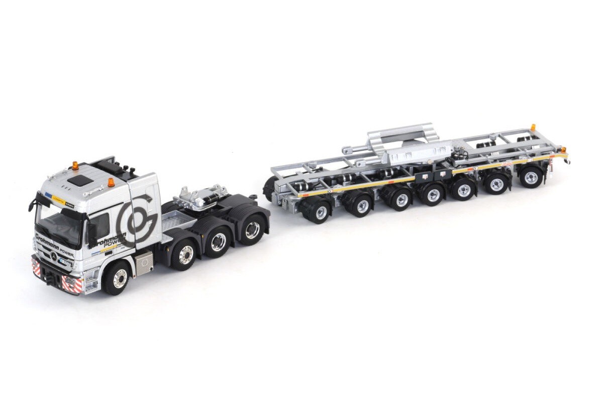 Mercedes-Benz Actros 8×4 Boom Transporter – Grohmann WSI 1:50 Scale #01-1502 New