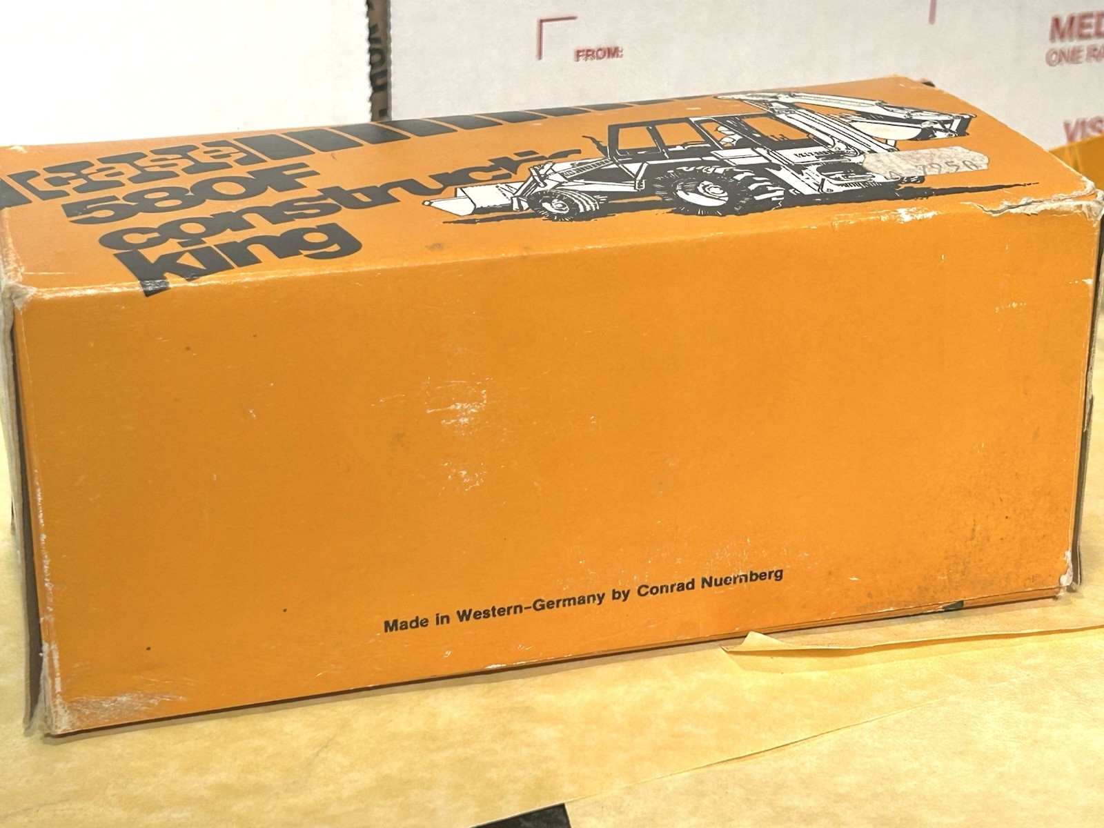 Conrad 1/35 Case 580F Construction King Loader-Backhoe w/Original Box!