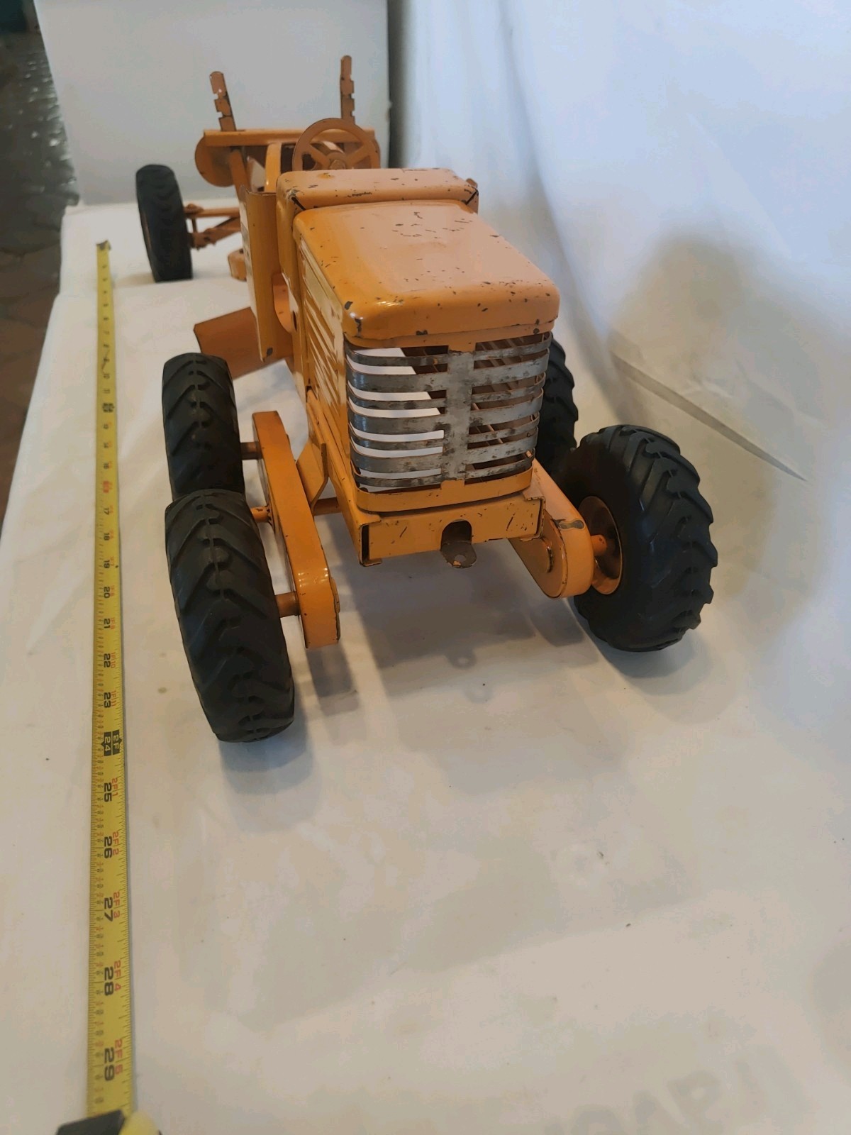 Doepke Model Toys Adams Road Grader Diesel Motor Steel 1950’s Vintage Great Cond