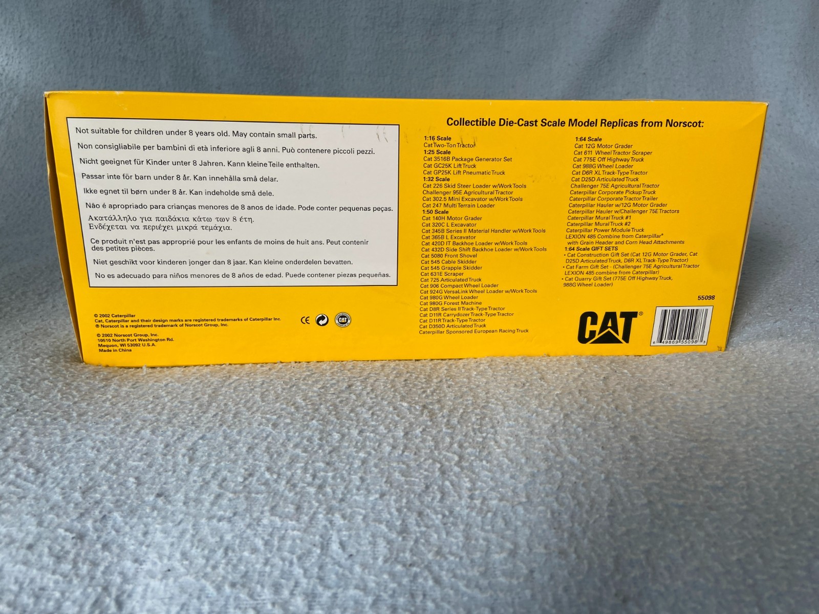 CAT 5110B Excavator 1:50 Diecast Norscot #55098 Metal Tracks NIB Sealed