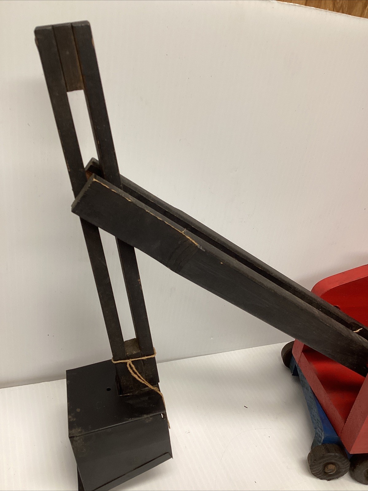 Antique 1940s Tick Tock Toys Wood & Metal Fairlawn Excavating Co. Steam Shovel