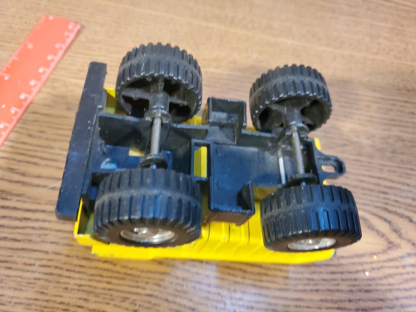 Vintage Remco 1987 Toys Die Cast Yellow Dump Truck Chunky 4” Collectable