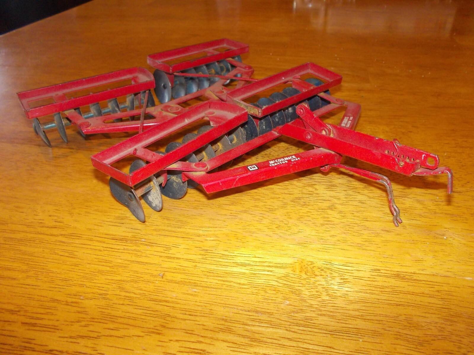 McCormick IH Drag tandum Disk VINTAGE Carter NICE ORIGINAL 1949 Toy 1/16