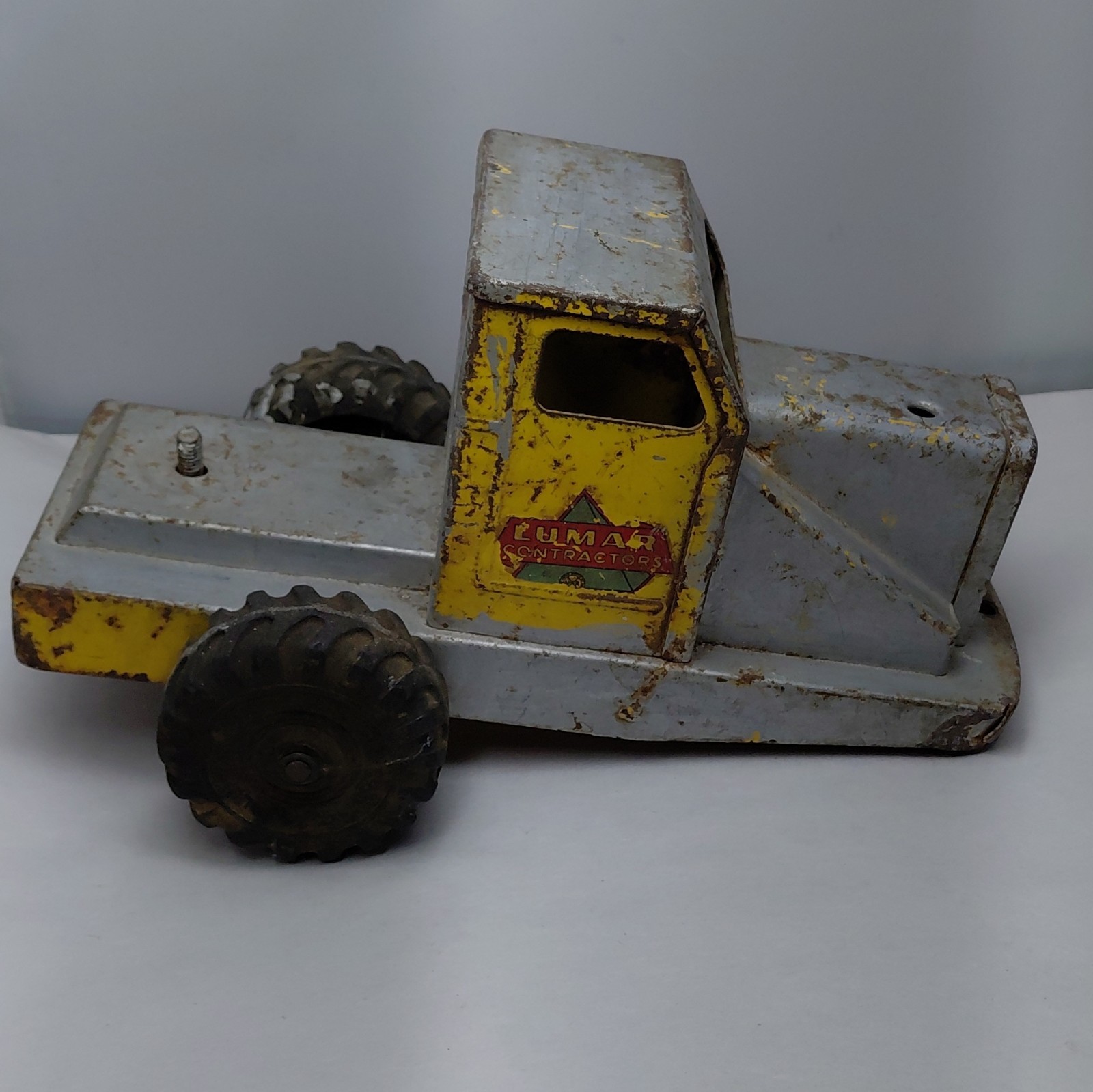 1940s-50s Marx, Lumar Contractors, Scraper Hauler, Pressed Steel, Tractor Only