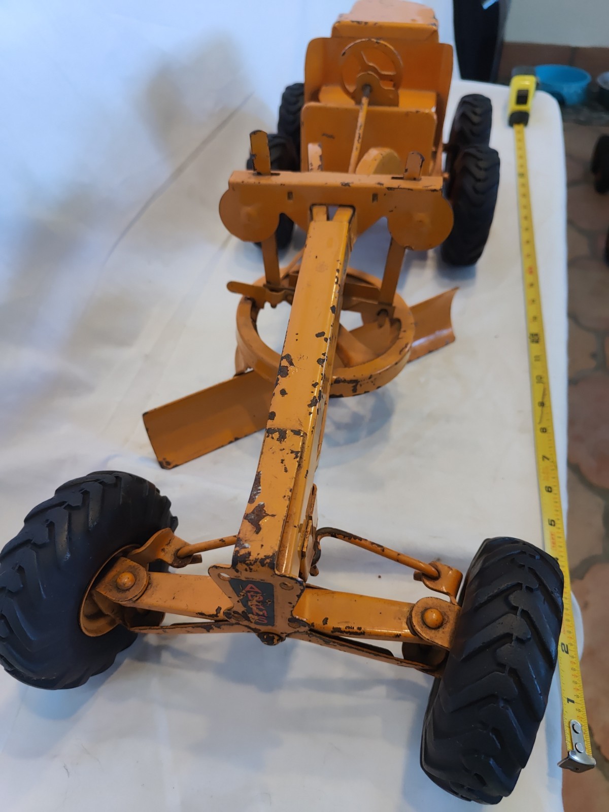 Doepke Model Toys Adams Road Grader Diesel Motor Steel 1950’s Vintage Nice Cond.