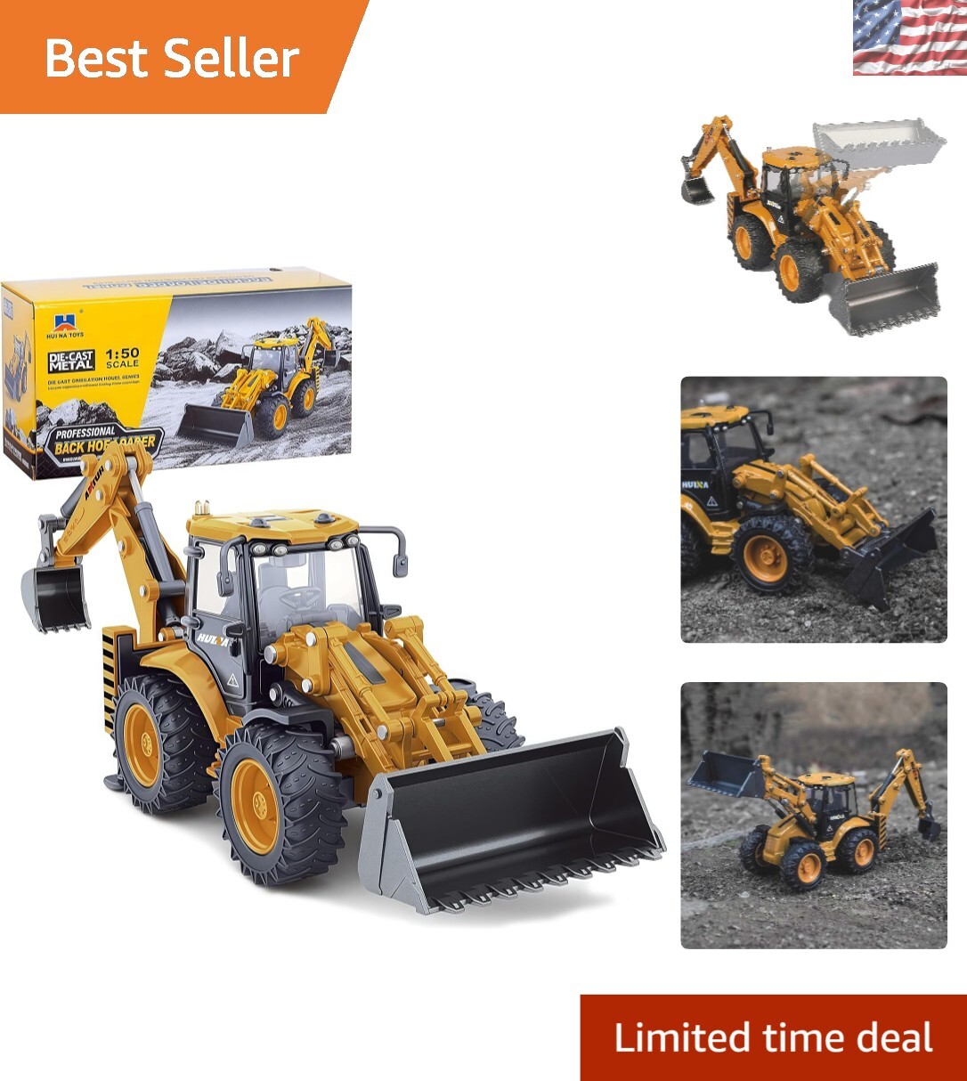 Durable Backhoe Digger Toy with Realistic Features – Perfect for Sandbox Play