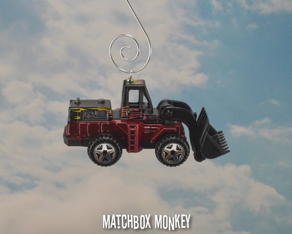 Custom Front End Wheel Loader 1/64th Scale Christmas Ornament w/ Bucket Shovel
