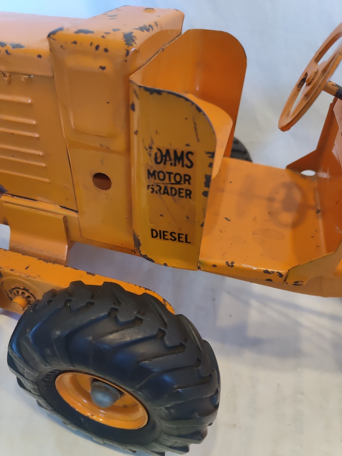 Doepke Model Toys Adams Road Grader Diesel Motor Steel 1950’s Vintage Nice Cond.