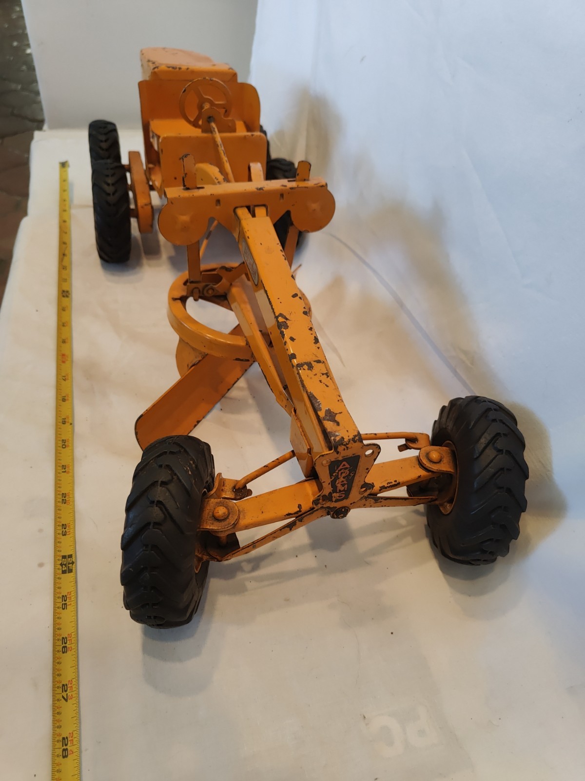 Doepke Model Toys Adams Road Grader Diesel Motor Steel 1950’s Vintage Nice Cond.