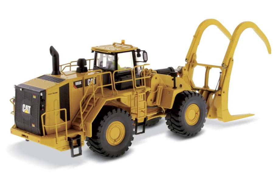 Diecast Masters 85917 Cat 988K Wheel Loader with Grapple 1/50 Scale Model