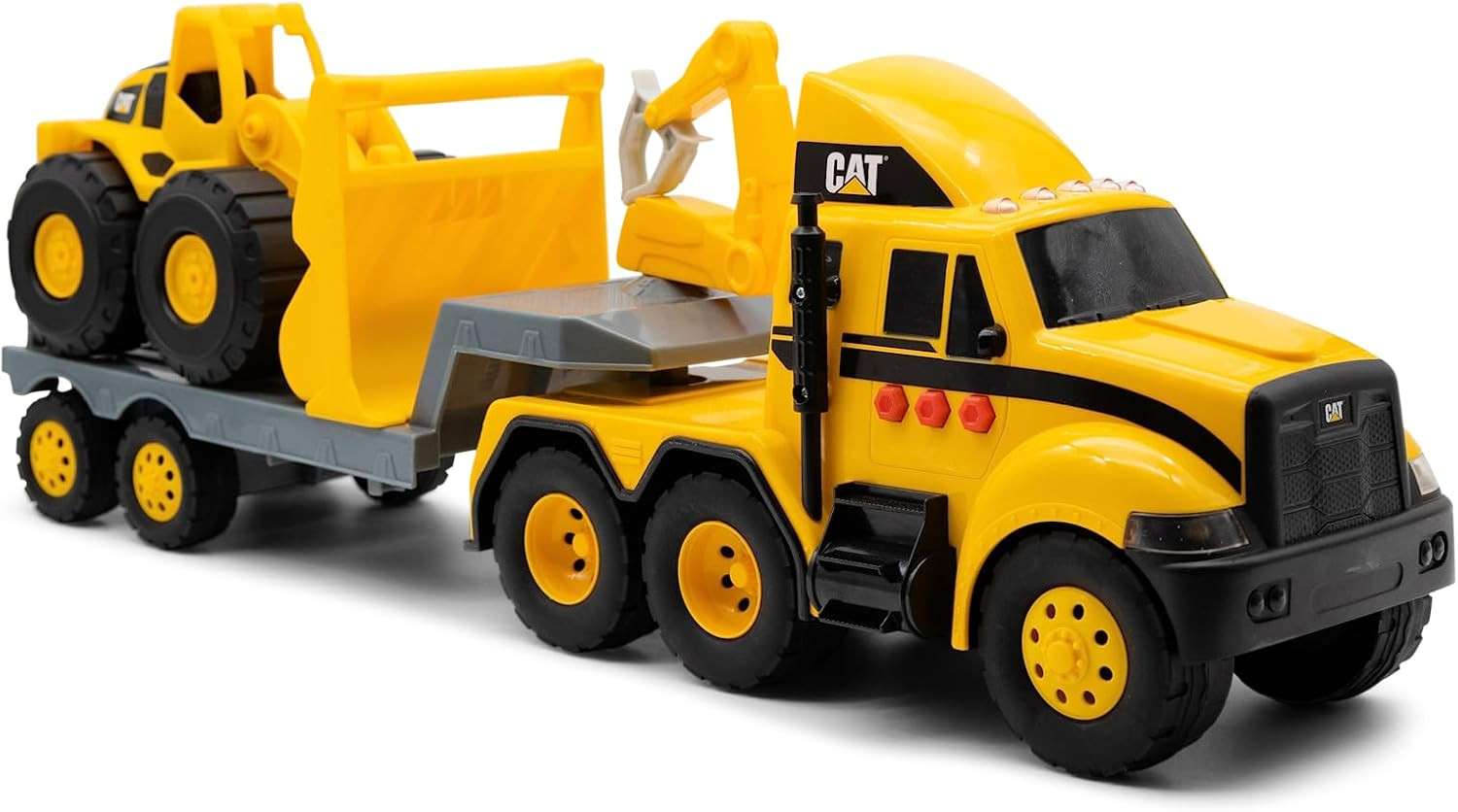 CAT Heavy Mover Construction Truck Set with Loader, Lights & Sounds, 3+