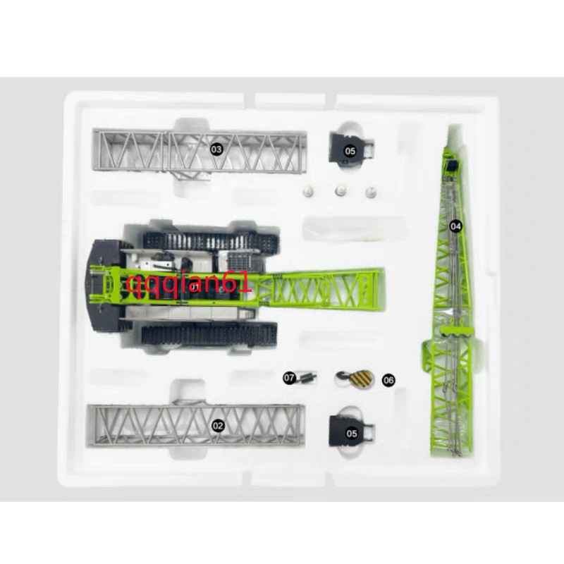 Zoomlion ZCC1000V 1:50 Scale Crawler Crane Engineering Vehicle Diecast Model New