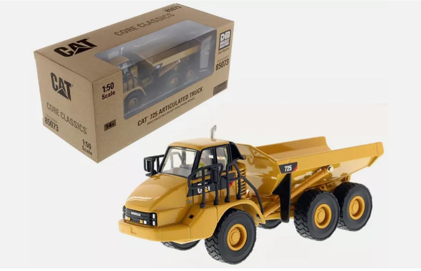 DM 1:50 Cat 725 Truck Diecast Alloy Toy Model For Collection Gift
