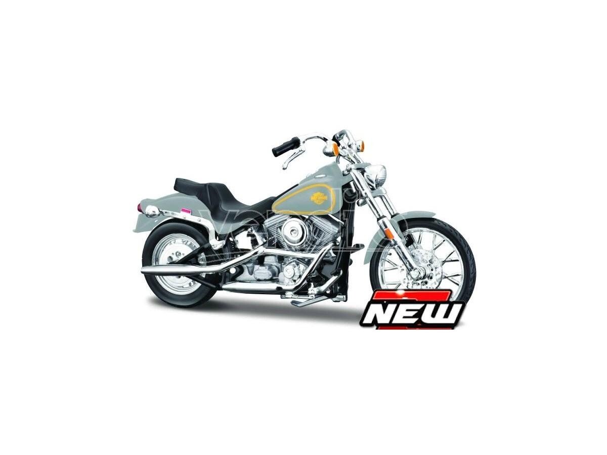 Maisto 1/18 HARLEY-DAVIDSON Motorcycle 1984 FXST Softail Silver #3136044📌USA
