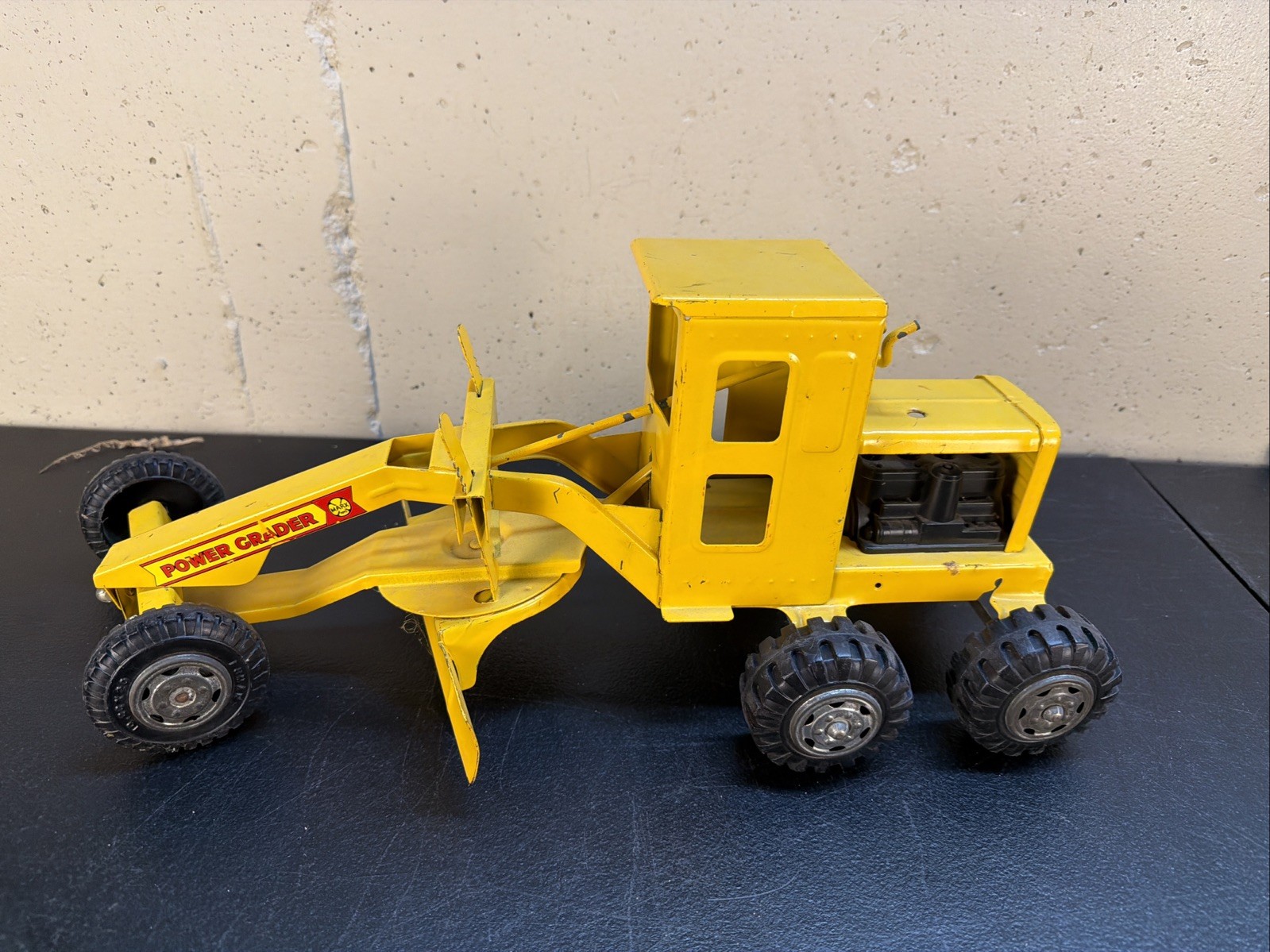POWER GRADER – TONKA Vintage 1970’s Tonka Yellow Die Cast Metal – RARE! CLEAN