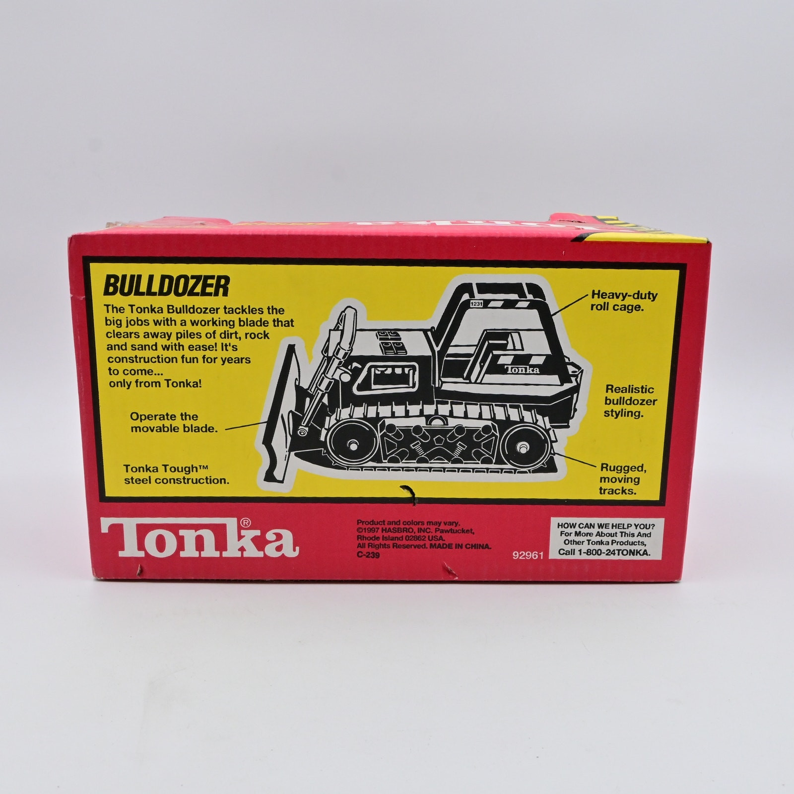 Vintage 1997 Hasbro Tonka Tough Bulldozer